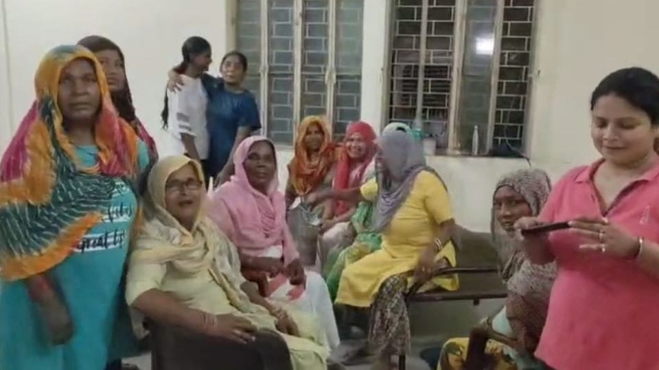 Women angry with power cuts in Muradnagar created a ruckus at the substation