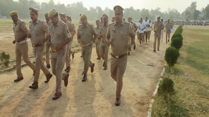 Pratapgarh SP made the policemen run to stay physically fit, monitored them with a drone