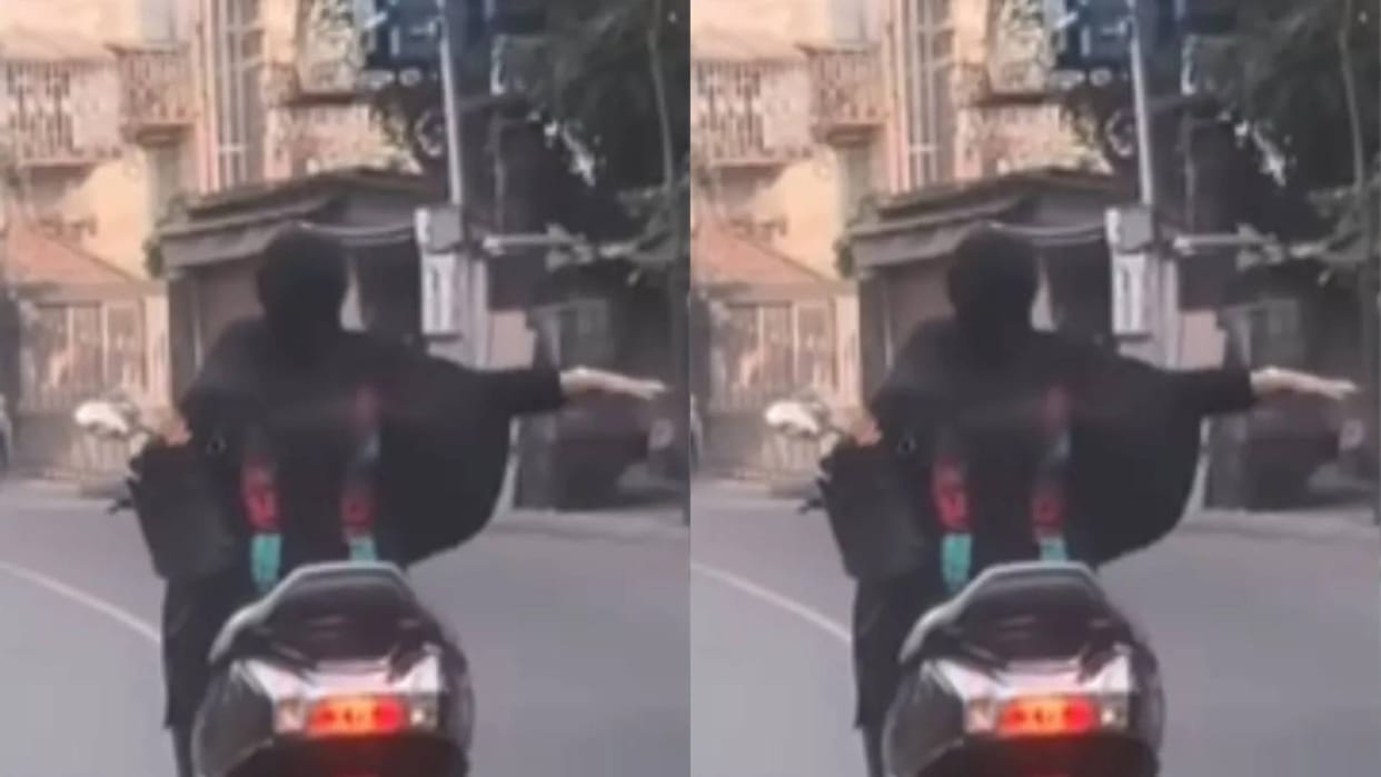 Girl turned right after giving left side indicator boys made a video and made fun of her Video goes viral