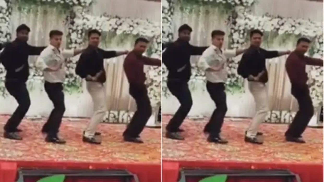 The grooms friends gave a wonderful dance performance on the song Uyi Amma Video goes viral