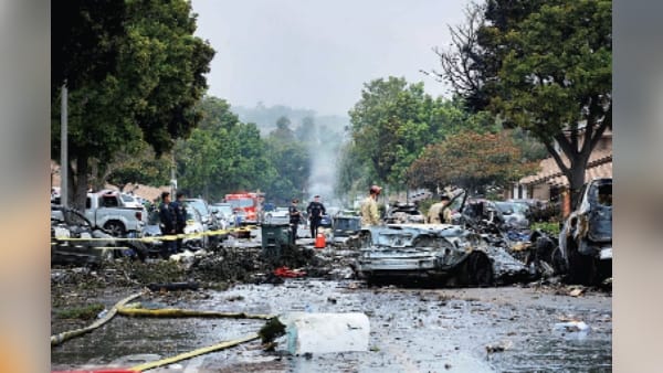 Multiple people on private plane that crashed into San Diego neighborhood are dead