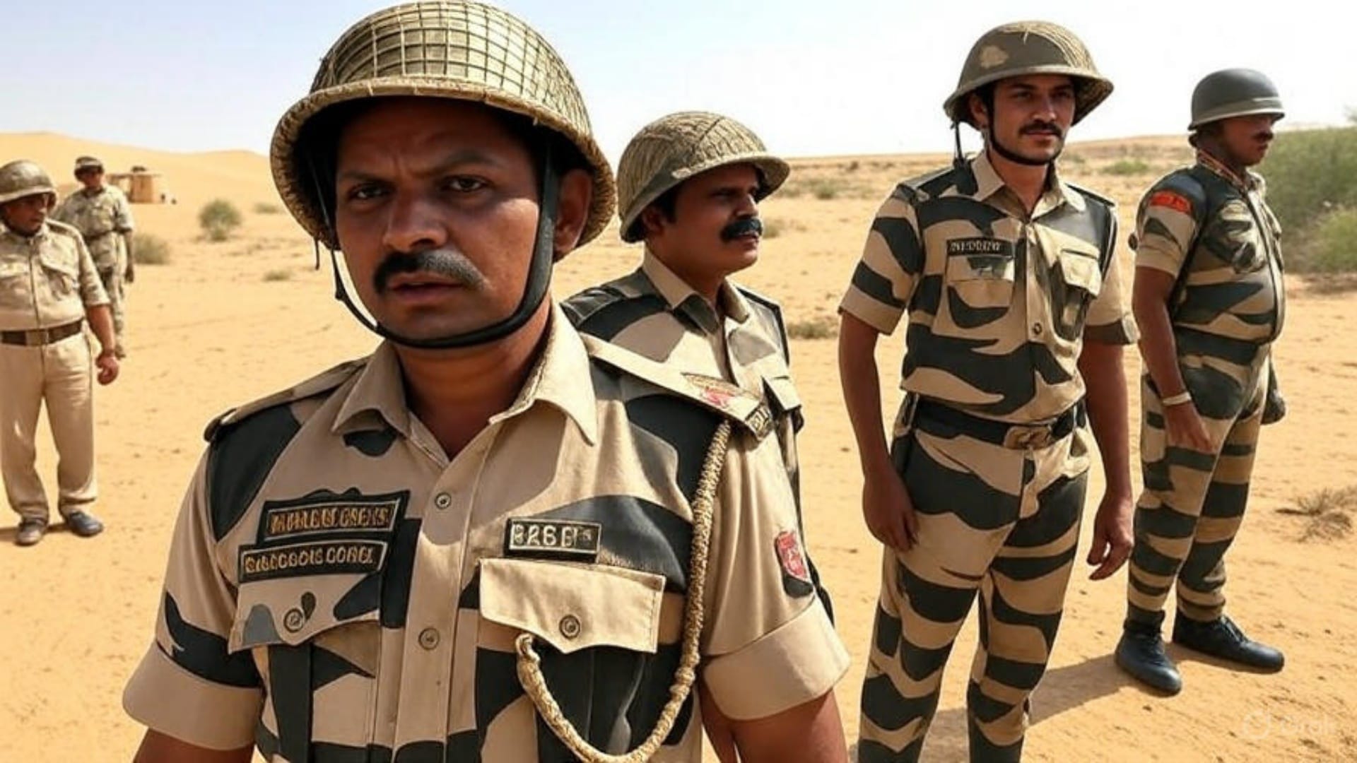 भीषण गर्मी में सरहद की हिफाजत में जुटी बीएसएफ