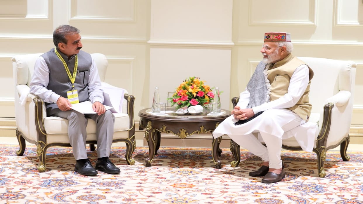 cm sukhvinder Sukhu met pm Modi, sought generous financial assistance for Himachal