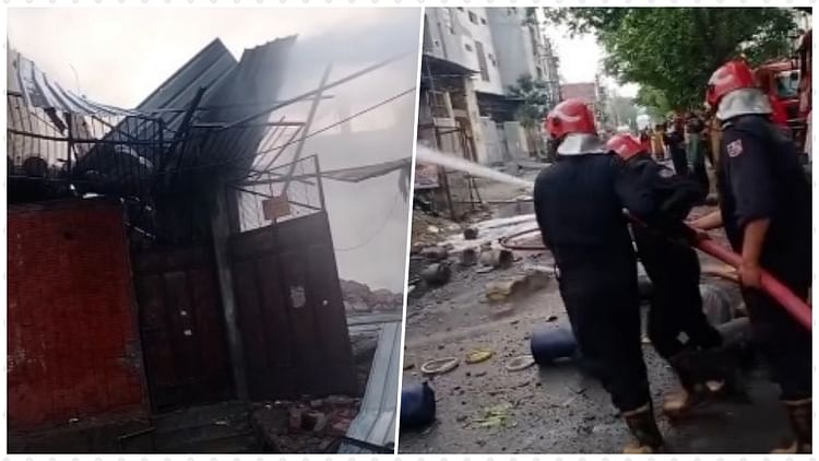 Delhi Fire: बवाना में फैक्टरी में लगी भीषण आग, धमाकों के बाद भरभराकर गिरी इमारत; दमकल की 17 गाड़ियां मौके पर