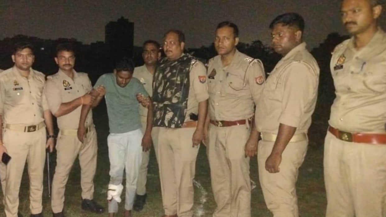 Encounter with animal smugglers in Shahpur, Gorakhpur, one arrested