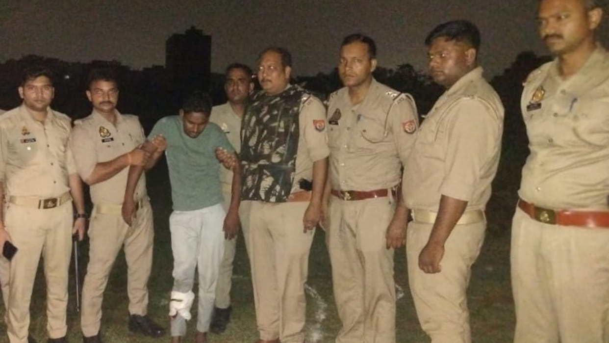 Encounter with animal smugglers in Shahpur, Gorakhpur, one arrested