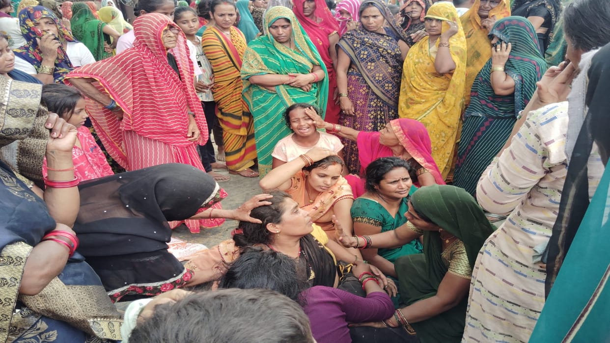 Bike riders returning from a wedding procession died in a road accident, hit by a speeding car