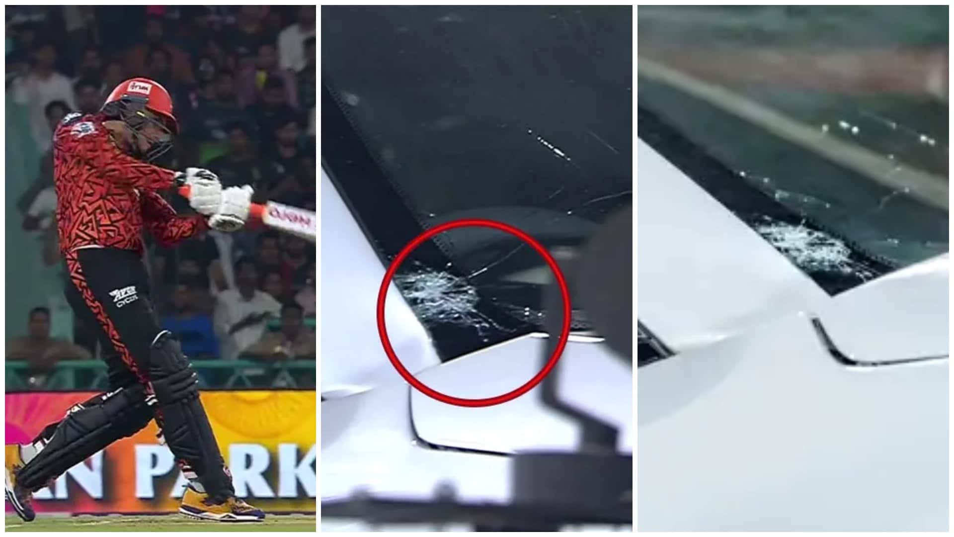 SRH vs RCB IPL 2025 Most 200 Plus Scores in a Season Record Abhishek Sharma Smashes Car Window Watch Video