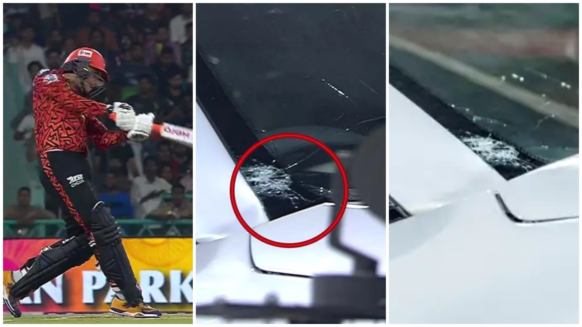SRH vs RCB IPL 2025 Most 200 Plus Scores in a Season Record Abhishek Sharma Smashes Car Window Watch Video