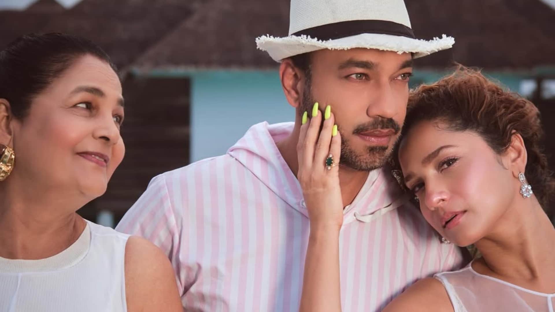 ankita lokhande trolled maldives vacation with mother brother and husband vicky says hearts full of laughter