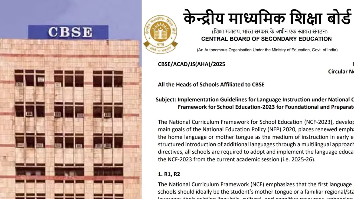 CBSE Issues New Guidelines: Children Aged 3 to 11 Will Now Study in Their Mother Tongue, Read Details Here