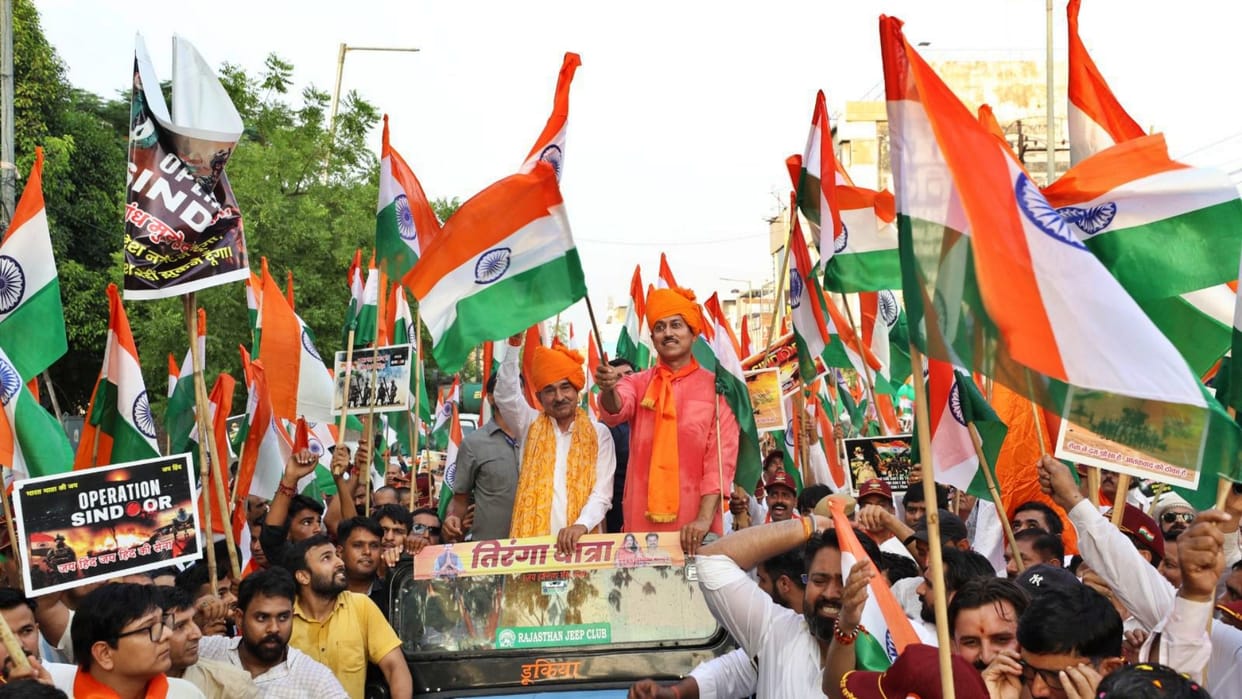 Jhotwara Tiranga Yatra Rajyavardhan Singh Rathore says we do not care about those who are against country