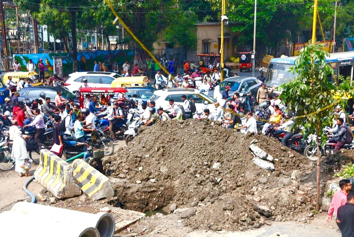 Indore: Monsoon arrives in Indore after fifteen days, waterlogging will happen again due to under construction