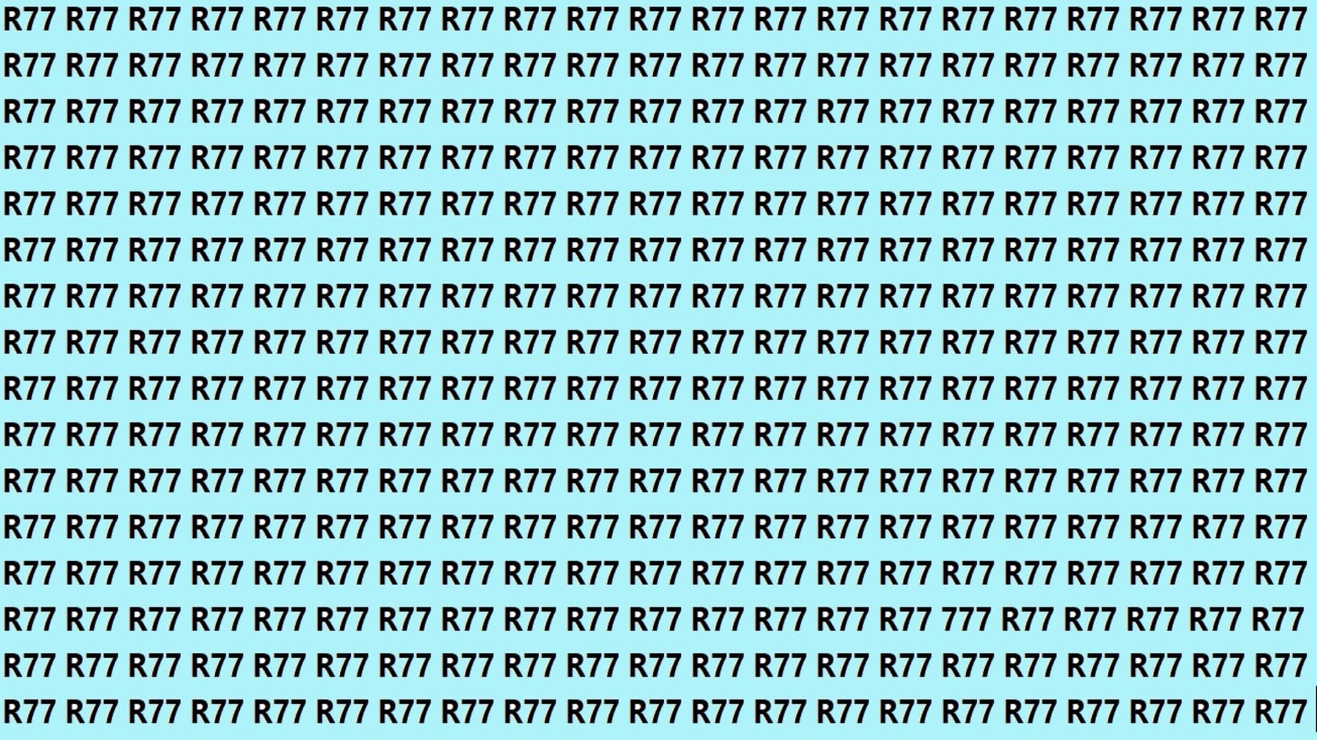 Optical Illusion Iq Test Brain Test Can You Spot 777 in 9 Seconds Brain Teaser Image