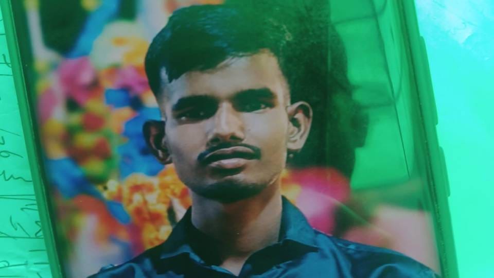 young man fell in middle of road after being hit by bike In Lucknow died after crushed by speeding car