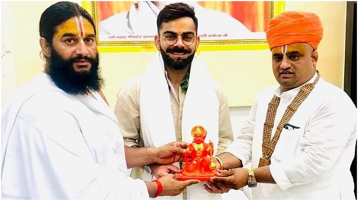 Virat Kohli-Anushka: Virat Kohli with wife Anushka reached Ayodhya, visited Ram Temple Hanuman Garhi temple