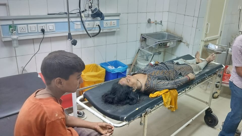 Roof of house collapsed four children and woman trapped in rubble in Jind