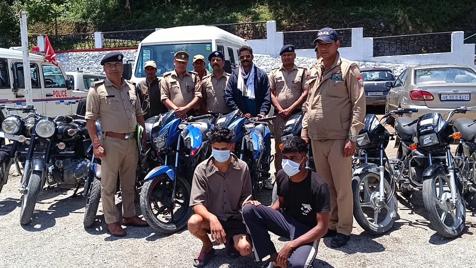 Two arrested with stolen bikes in nainital