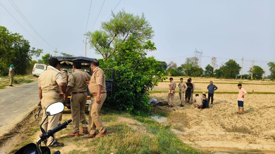 Former Pradhan and his son murdered in Firozabad Tension in village police force deployed see photos
