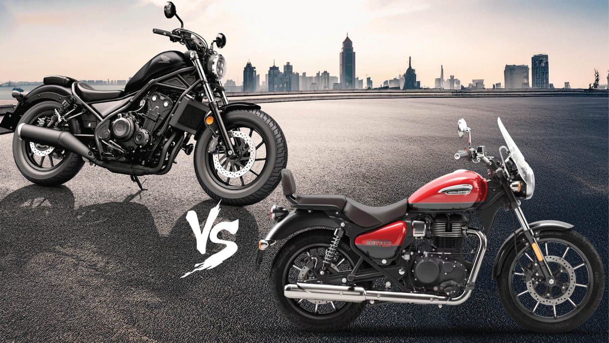 Honda Rebel 500 Vs Royal Enfield Super Meteor 650 Bike Comparison