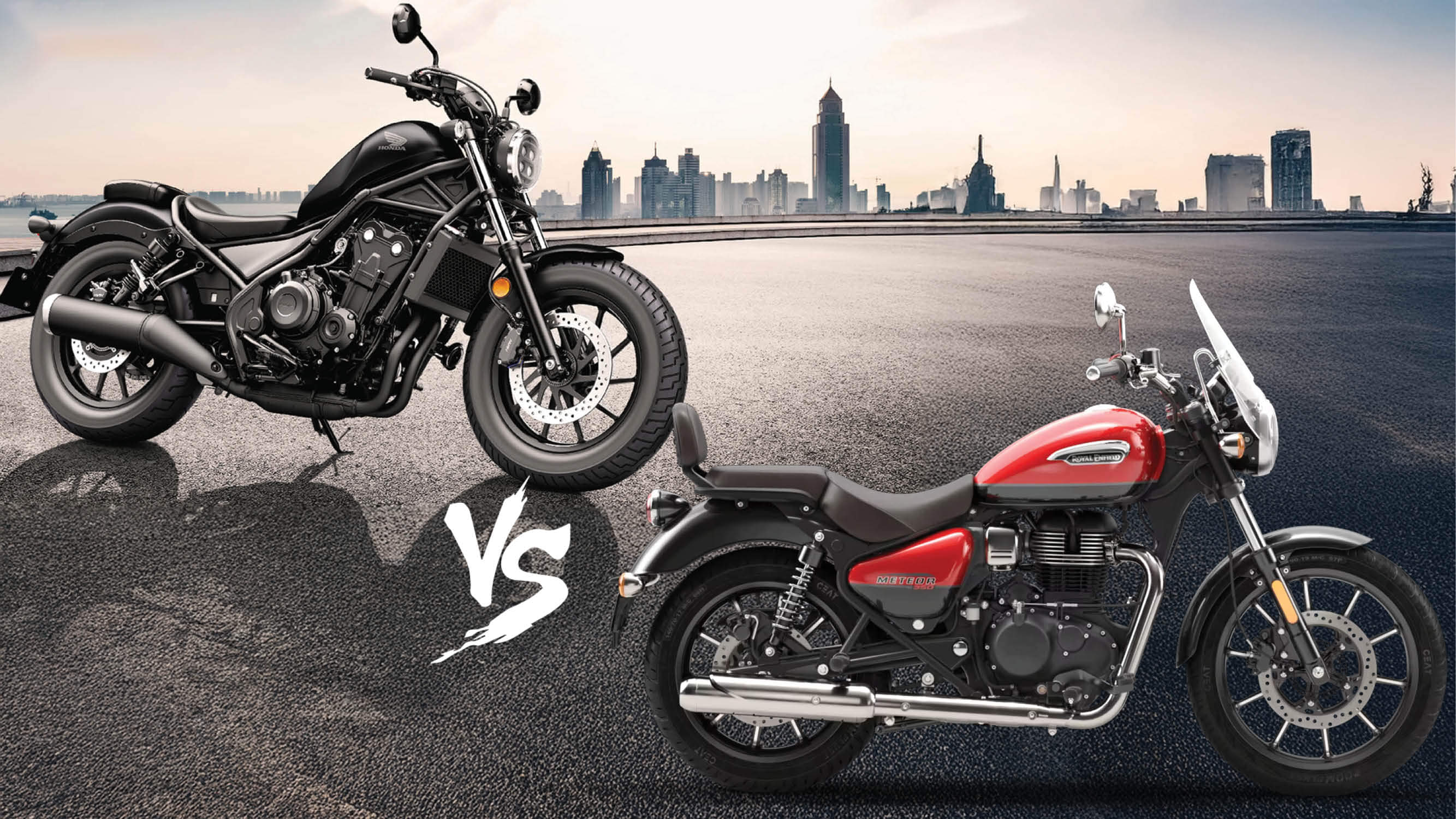 Honda Rebel 500 Vs Royal Enfield Super Meteor 650