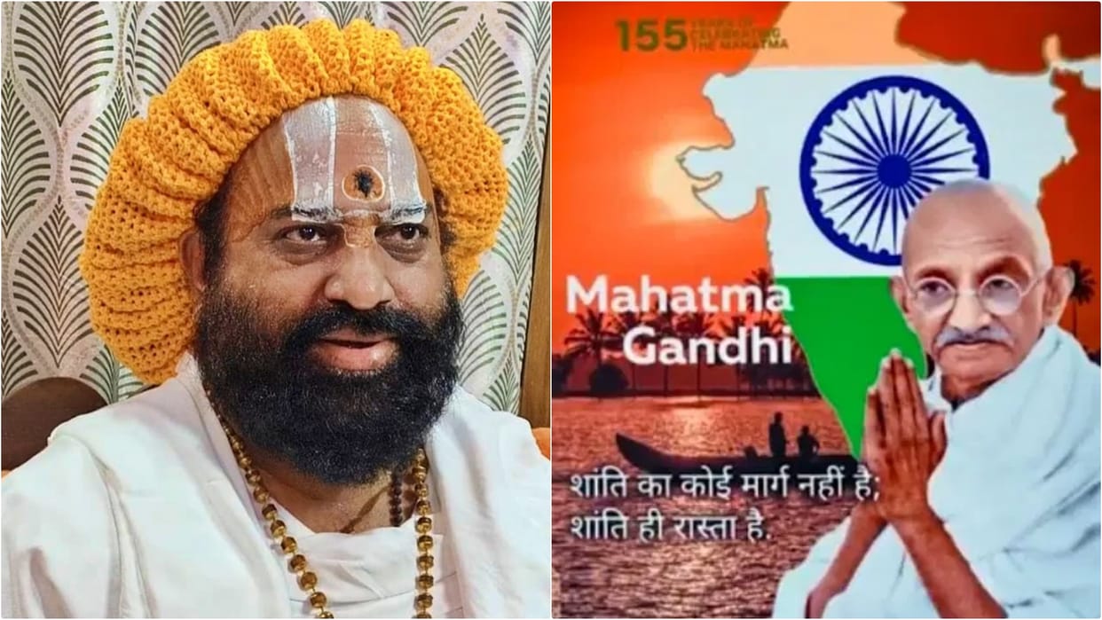 Mahamandaleshwar Akhileshwar Das called Gandhi's principle cowardice, says Satya Sanatan does not allow this