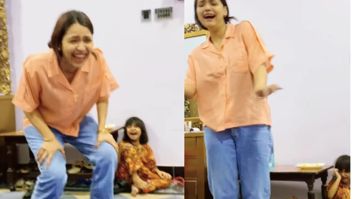 mother imitated her daughter when she crying loudly Seven crore people watched the video