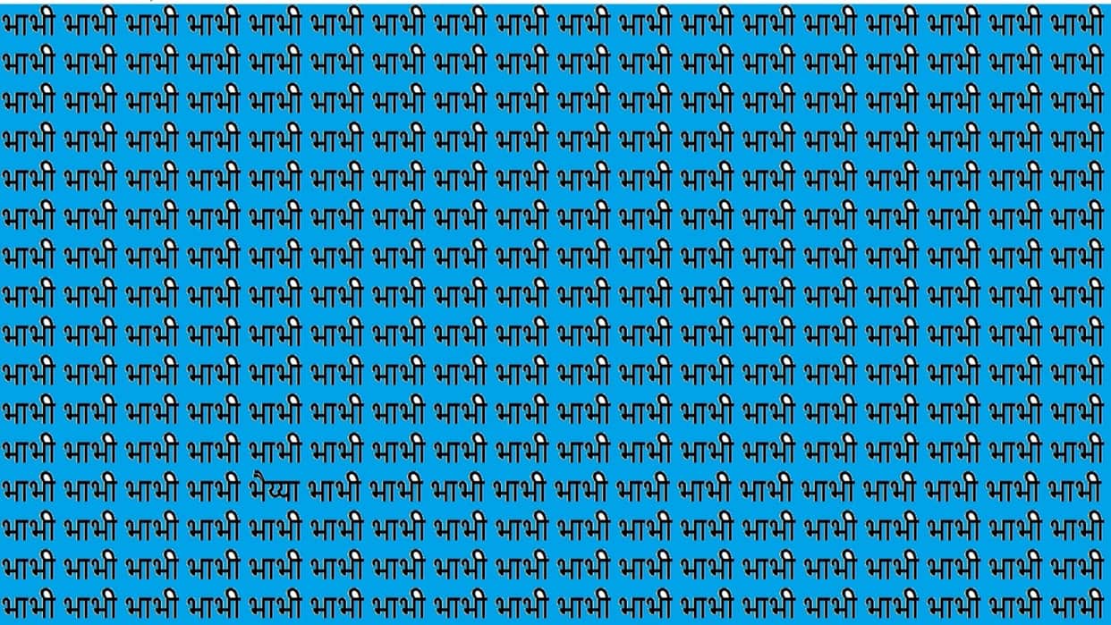 Optical Illusion IQ Test Brain Test Can You Spot Bhaiya in 15 Seconds brain teaser image