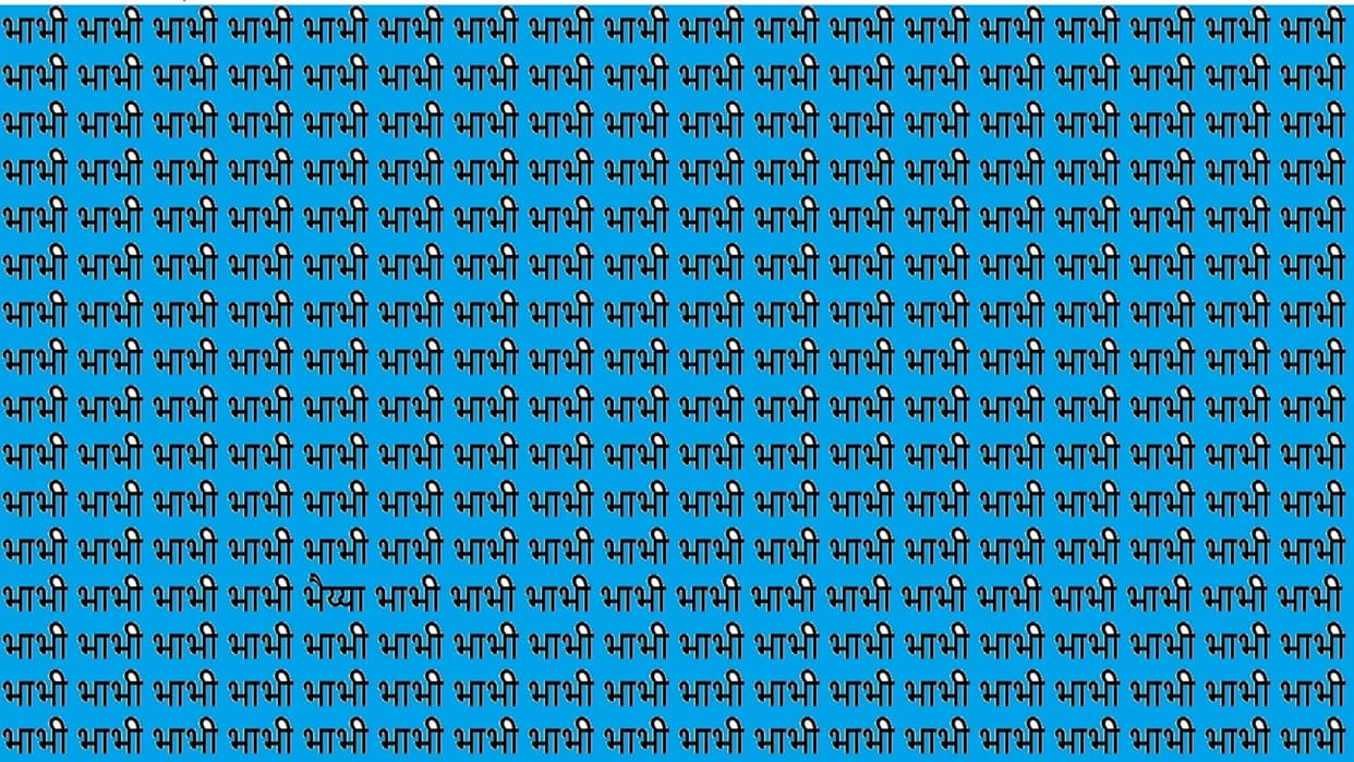 Optical Illusion IQ Test Brain Test Can You Spot Bhaiya in 15 Seconds brain teaser image