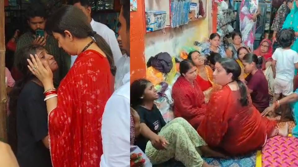 Smriti Irani met family over death of three people in Amethi Youth Congress District President house arrest