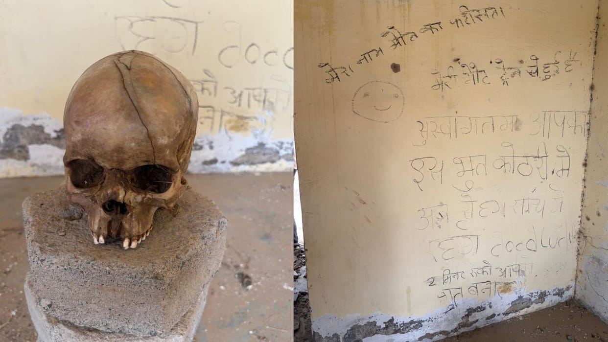 Bikaner News: Human Skull Found in 'Haunted Room'; Tantric Ritual or Brutal Murder? Mysterious Message Found o