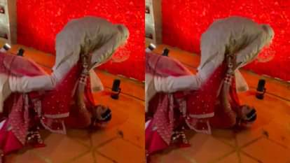 दुल्हन को बांहों में लिए फोटो खिंचवा रहा था दूल्हा