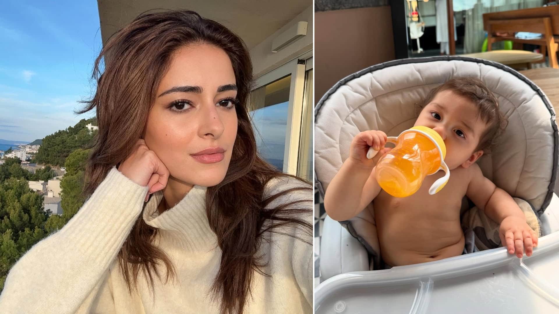 ananya panday share latest post with alana son river says Some of meeee and some of the world around me