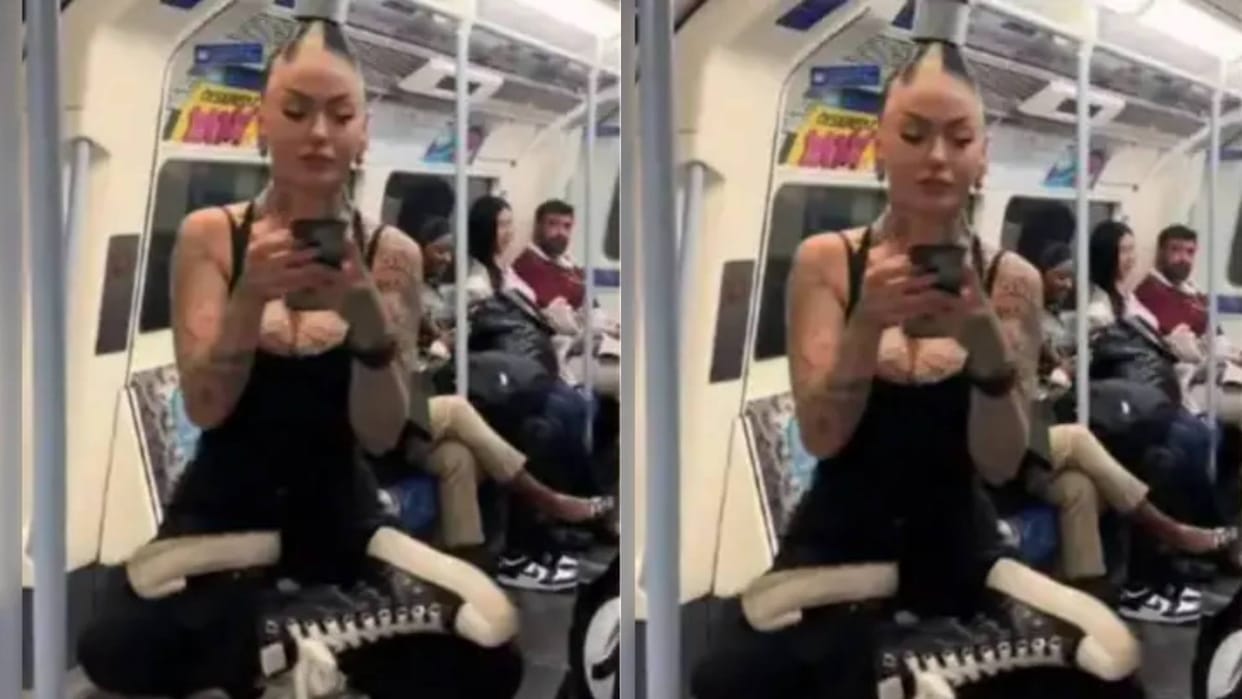 Woman hangs on her hair after not getting a seat in metro Video goes viral on Internet see netizens reaction