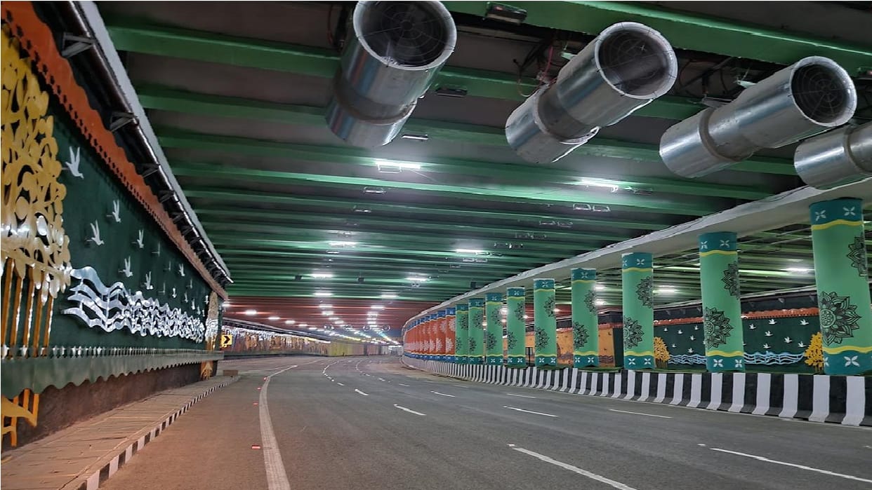 Tunnel from Dwarka Expressway to airport opened