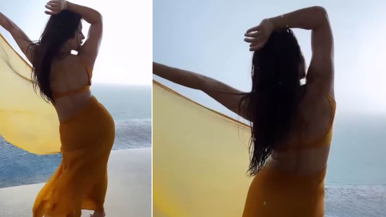 aamir khan actress Shama Sikander latest post on raniy season says Monsoon ka Poora Maza Banta hai video viral