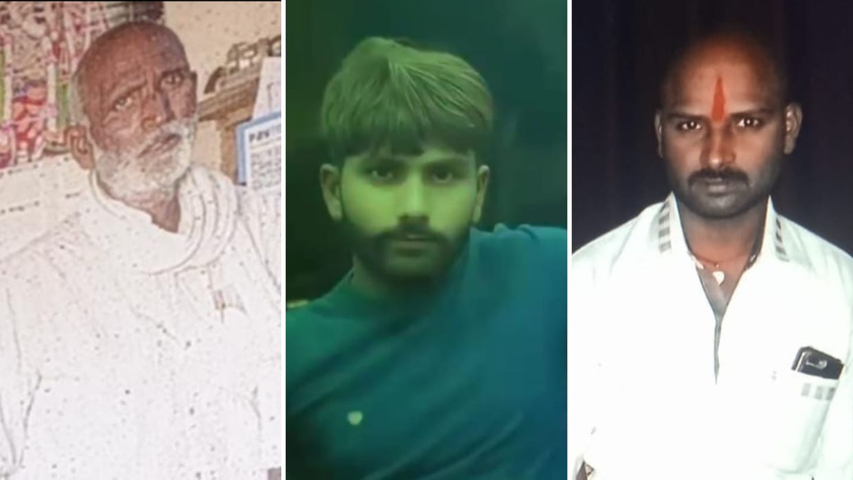 Triple murder Blood flowed up to five meters fatherbodies on post and sons bodies on ground two arrested