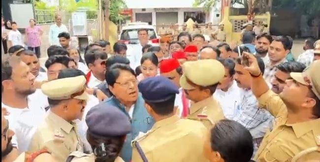 Police got worried after seeing SP MP Ramjilal Suman's anger tore notice and threw it away