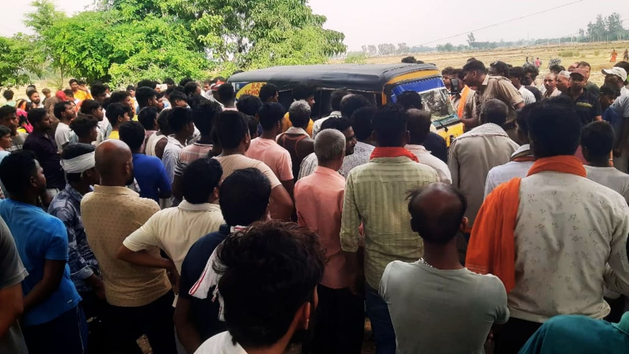 road Accident in mau Woman dies in pickup collision dead body found in bushes