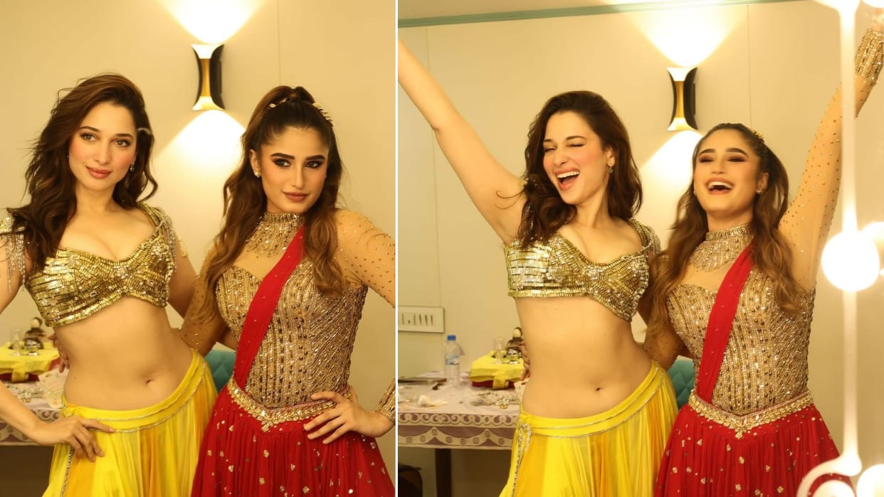 Tamannaah Bhatia shares photos videos with rasha thadani and says A night I will hold close for a long time