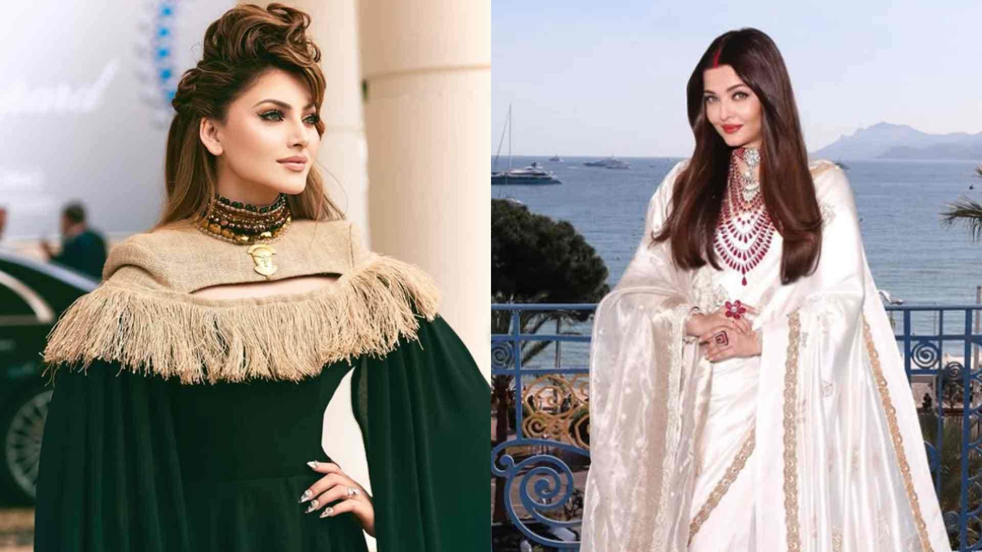 Urvashi Rautela befitting reply on allegations of copying aishwarya rai in 78th cannes film festival