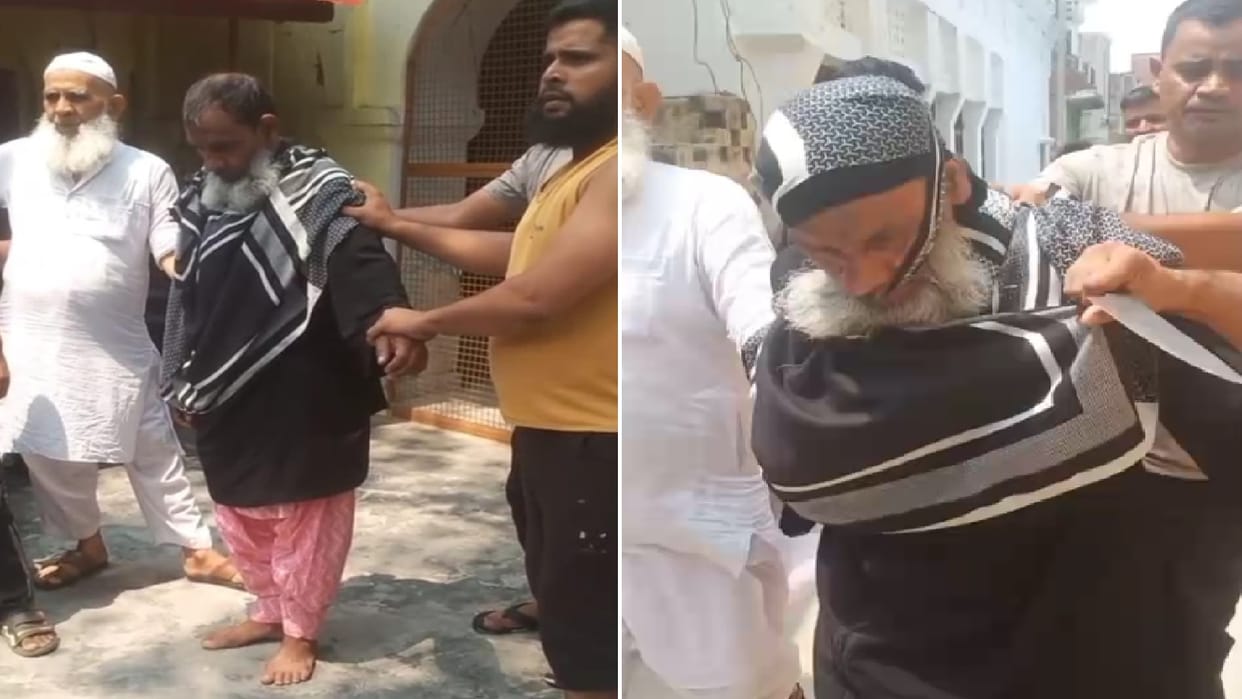 Wearing salwar suit a man entered house with a knife to kill his daughter in law