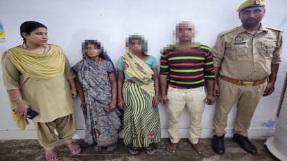 पुलिस की गिरफ्त में आरोपी