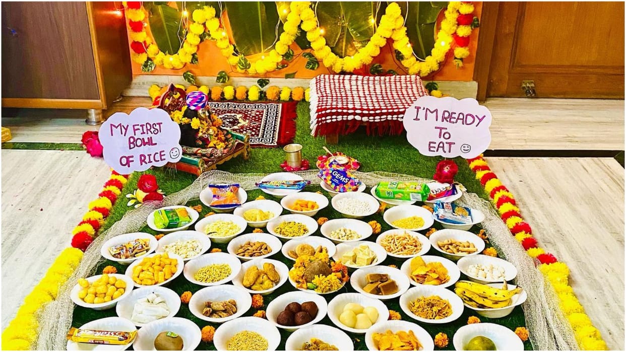 Annaprashan Home Decoration Ideas Home decor tips for Baby Rice Ceremony