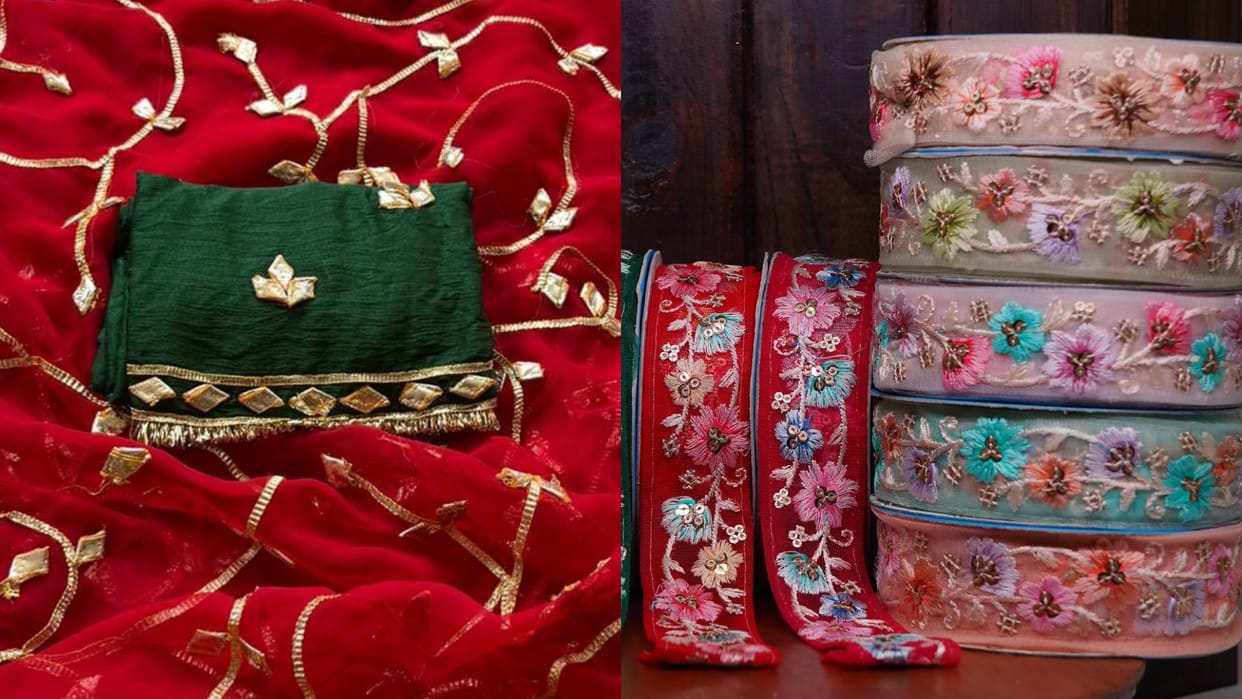difference between Gota Patti and Lace in hindi