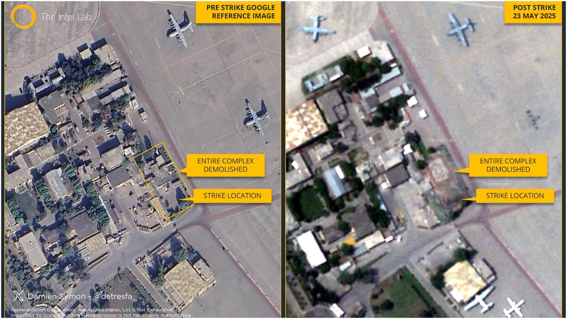 National Nur Khan Air Base and Mureed Airbase Damages in India Strike Satellite Images Reveal