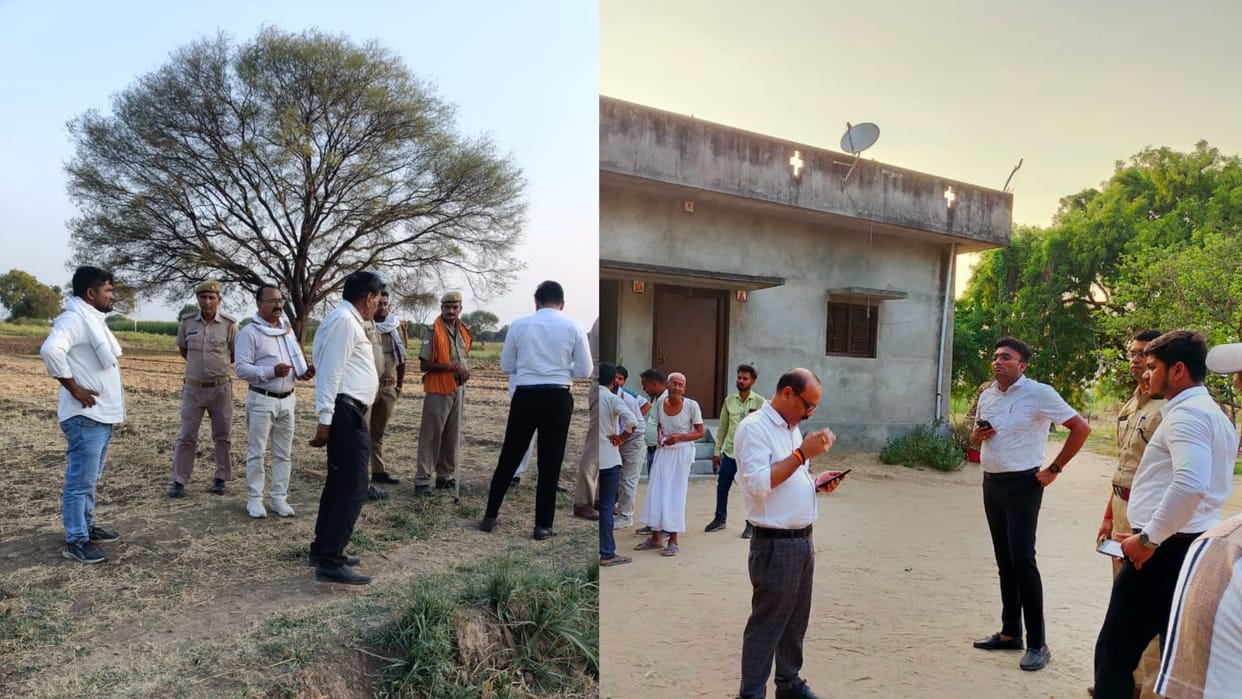 Case of illegal mining in Dhaba area administrative team inspected