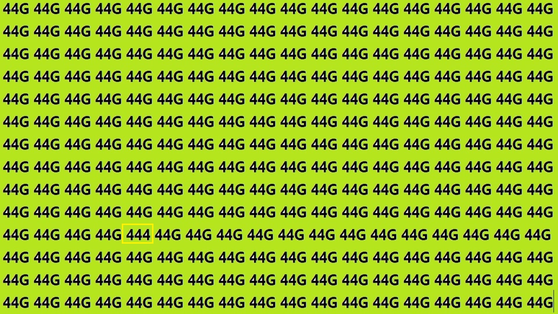 444 Color Test Optical Illusions Iq Test Brain Test Can You Spot 444 In 15 Seconds ...