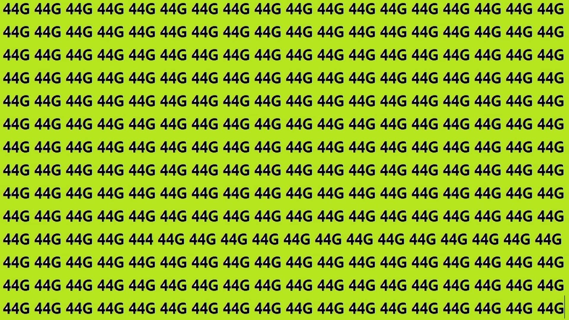 Optical Illusions IQ Test Brain Test Can You Spot 444 in 15 Seconds Brain Teaser Image