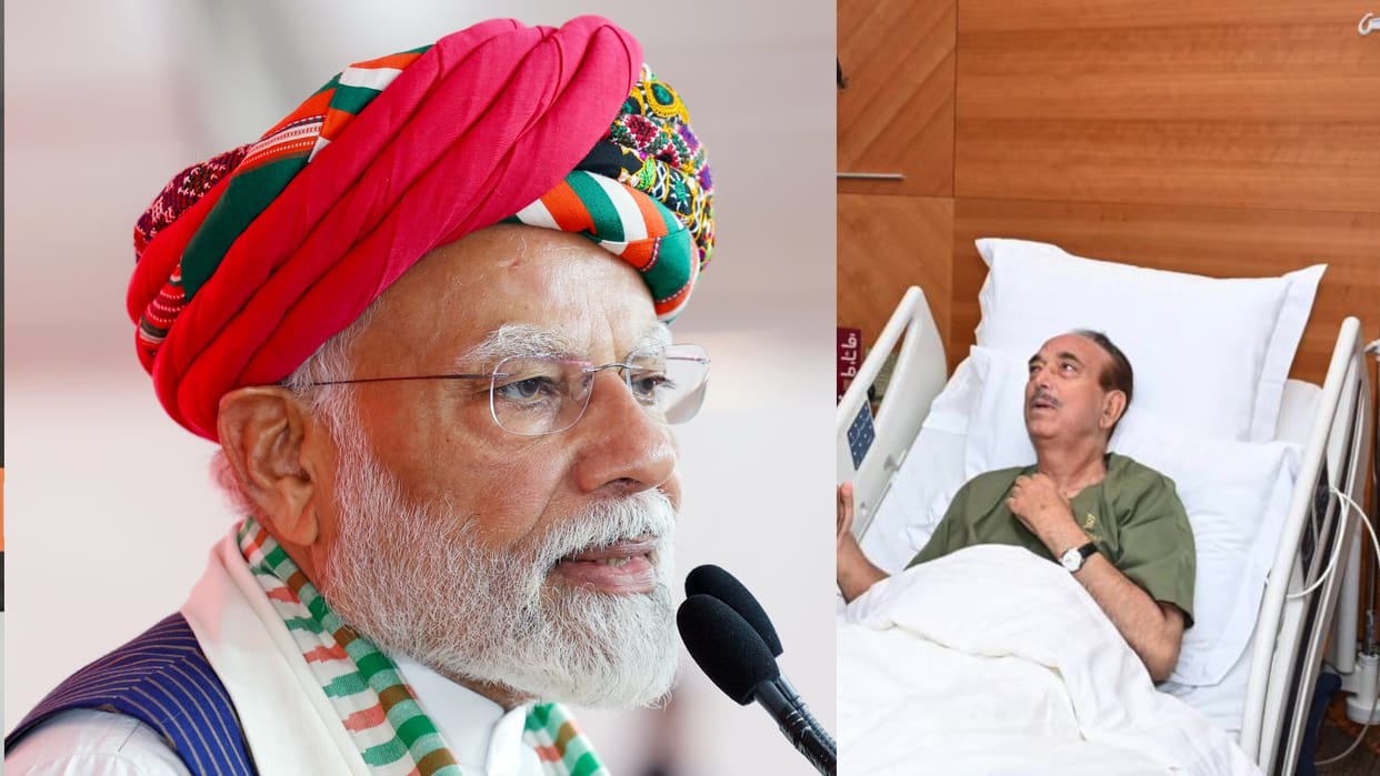 PM Modi speaks to Ghulam Nabi Azad after he falls ill in Kuwait